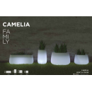 Camélia Family, pots et jarres lumineuses et solaires Led ou couleur