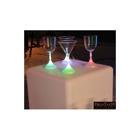 Verre lumineux à Led multicolore