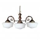 Lustre traditionnel 3 ou 5 bras Design Clones Ancienne Ecole