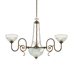 Lustre Chandelier traditionnel 3 bras Design Padang