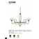 Lustre Chandelier traditionnel 3 bras Design Padang