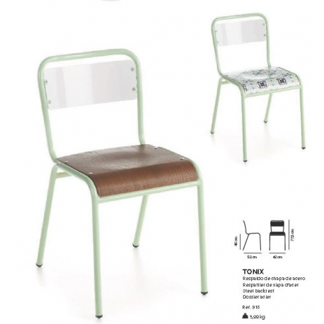 Chaise empilable Design Tonix