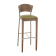 Tabouret de bar mixte acier/bois Design Carla