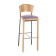 Tabouret de bar mixte acier/bois Design Carla