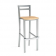 Tabouret de bar mixte acier/bois Design Capri