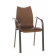 Chaise mixte acier/bois Design Pastor