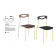 Chaise empilable mixte acier/bois Design Handy