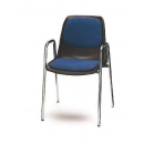 Chaise empilable acier/plastique  Design Edu