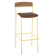 Tabouret de bar mixte acier/bois Design Lido