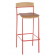 Tabouret de bar mixte acier/bois Design Lido