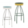 Tabouret de bar mixte acier/bois Design Esbart