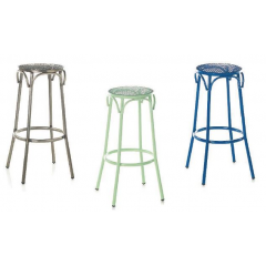 Tabouret de bar en acier Design Doss