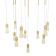 Lustre Chandelier Design Sela Laiton poli